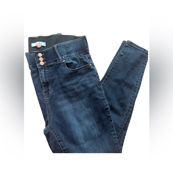 ARULA Denim - Arula Tummy Control High Rise Midnight Blue Jeans 14 Altard State